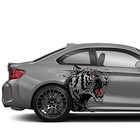 Ferocious Tiger Head Vinyl Decal - Universal Car Decorative Animal Stickers 