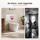 Horow Non-electric Bidet Toilet Tankless One-piece Elongated Toilet Auto Flush