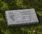 Custom Gray Granite Headstone Cross   Lily Personalized Grave Marker