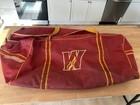 Devin Cooley Calgary Wranglers Game Used Ahl Warrior Red Goalie Hockey Bag