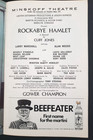 Rockabye Hamlet Playbill Meatloaf 1976 Very Rare Only 7 Perfs