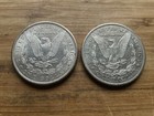 Us Morgan Silver Dollars 2 Coins Circulated Details Pre 1904 Lot S10