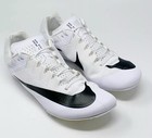 Nike Zoom Rival Sprint Track And Field Shoes Size  11 5 White black  no Spikes 