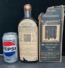 Warner   s Acute Rheumatic Compound  Labeled Quack Cure Bottle