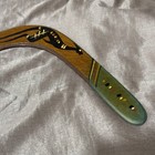 Vintage Australian Wooden Boomerang Hand Made painted Aboriginal Indigenous 14   