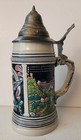 Original Thewalt Ltd Ed Western Germany Locomotive Railroad Pewter Lidded Stein