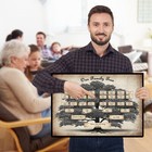 Family Tree Blank Genealogy Canvas 6-generation Ancestry Chart Art Wall Decor