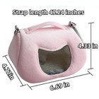 Small Pet Carrier Bag With Adjustable Shoulder Strap Hamster Travel Cage Brea   