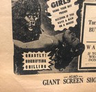 Spook Show Asylum Of Horrors Frankenstein Monster Dr  Silkini 1950 Poster Ad