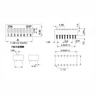 2 54mm Spst 1 2 3 4 7 8 Pin Pcb Toggle Snap Switcheslide Dip Switch Module Dil