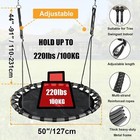 360 Rotating Waterproof Flying Saucer With Swivel   Adjustable Ropes Swing Set