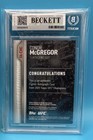 Topps 2015 Ufc Champions Conor Mcgregor Auto  fa-cmc Bgs 9 Auto 10