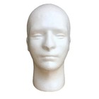 Lightweight Male Foam Mannequin Head Wig Display Stand For Diy Painting Hat Scar