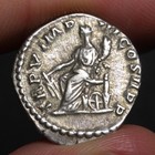 Emperor Commodus Denarius 179ad Ancient Roman Empire Silver Coin Fortuna Rome