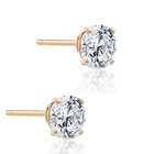 1 1 2ct Lab Grown Diamond Studs 14k Yellow Gold Earrings