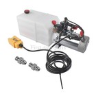 For Dump Trailers Car Lift Hydraulic Power Unit 12v    6 Quart Plastic Tank