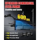 Standard Weight Bench Set With Squat Rack 600lbs Adjustable Bench Press Set With