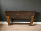 Vintage Thomasville Mid Century Modern Walnut Queen Headboard Geometric 1977