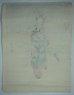 Japanese Woodblock Print Original By Hasegawa Iii Sadanobu-maiko In Snow 1210f2