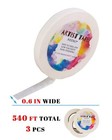 White Adhesive Artist Tape 0 6 Inch 180ft 3 Rolls Residue Free Crafting Drawings