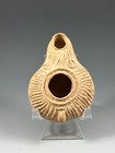 Ancient Byzantine Oil Lamp  Holy Land A d  300 - 800 A d  Scarce 