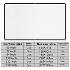 Projector Screen  4k Hd Home Movie Projection Screen  72  Theater 72 Inch