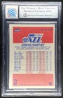 Adrian Dantley 1986 Fleer Jersey Fusion Game Used Patch Auto Bgs Auto 10 - Jazz