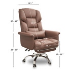 Executive Office Chair With Foot Rest   Ergonomic Pocket Spring Lumbar Support