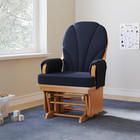 Lullaby Wood Base Glider Rocker - Baby Feeding And Rocking Chair For Nursery  Da