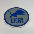 Vintage Detroit Lions Football Nfl 2 5  Round Stick-on Sticker Decal Logo