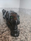 Vintage Black Panther W  Green Eyes Stalking - Ceramic  23 3 4  Long