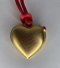 2011 Estee Lauder Solid Perfume Compact Red Ribbon Necklace  love Heart 