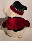 Dan Dee 2002 White Christmas Teddy Bear Stuffed Animal Plush