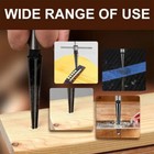 T-handle Taper Reamer Guitar Bridge Pin 6 Fluted Chamfer Reaming Hole Set 2 Pcs