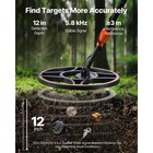 Uimoso Professional Metal Detector With 12  Waterproof Search Coil For Adults