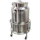 125l 304 Stainless Steel Fermentation Tank With Spigot Rolling Cart Food Grade F