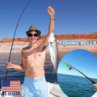 50 Pcs Plastic Fishing Bells Clips Fishing Rod Alarm With Dual Alert Bells Usa