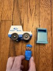 Vintage Fisher Price Little People Post Office Set Car Person Mailbox Lot Of 3 
