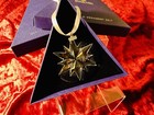 Swarovski 2017 Annual Christmas Star Ornament With Box Sleeve Coa Mpn 5257589