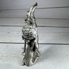 Vtg Spoontiques 538 Pewter Wizard 1984 Figurine Sorcerer W  Crystal Ball