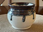 Vintage Hermitage Pottery Ceramic Glaze Pot Gray Refined Farmhouse