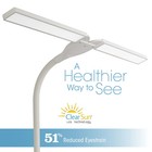 Ottlite Pivot Led Desk Lamp Dual Shades Touch Dimmer White