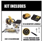 Dewalt 20v Max  dcs361m1  7-1 4-inch Miter Saw With Battery   Charger