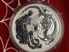 2018 Australia Myth   Legends  Dragon   Tiger      1 Oz Silver Coin        bu            