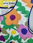 Boden Little Girls Modern Floral Linen Shift Dress 9 10 Retro Cottage Preppy Euc