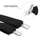 Buyless Fashion 2 Pack Suspenders Men - 48  Elastic Adjustable Straps 1 1 4  - X