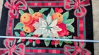 Antique Rug Hand Hooked 100  Wool 20 x 27 1 4