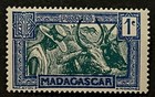 Travelstamps  1933 Madagascar Stamps Scott  147 - Hova With Zebu Oxen Mnh Og