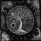 Tarot Witchcraft Card Altar Cloth Square 18x18  Golden Seed Of Life Table Napkin