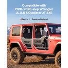 Uimoso Jeep Tube Doors With Mirrors For 18-26 Jeep Wrangler Jl Jlu 4-door